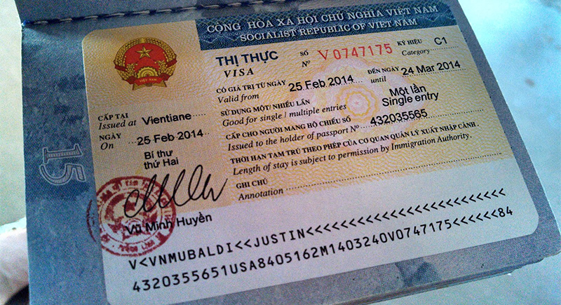 visa vietnam à l'arrivée