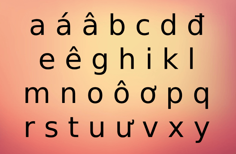 Alphabet vietnamien
