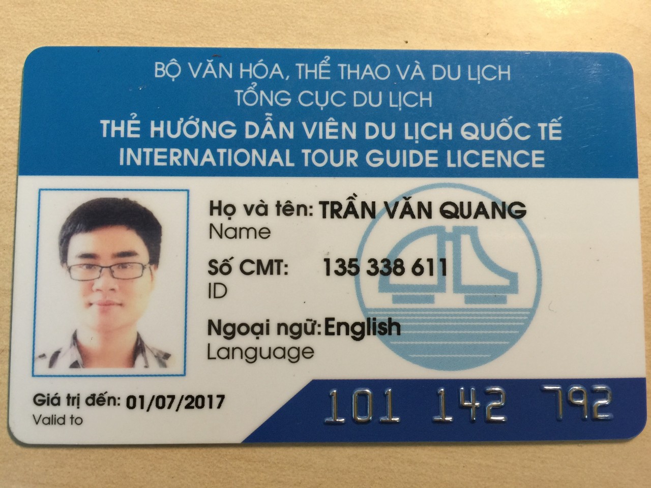 licen guide touristique vietnam