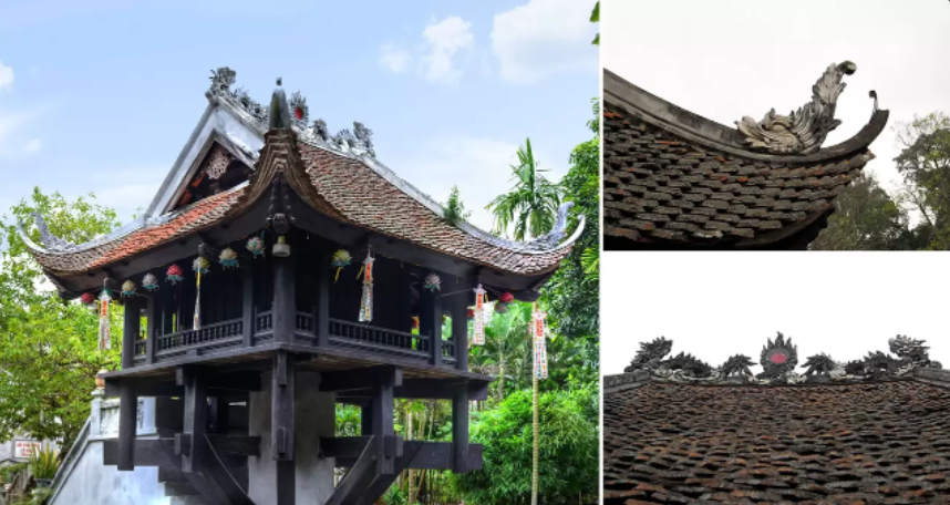 Architecture unique de la pagode au pilier unique