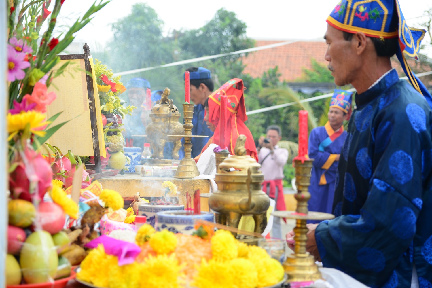 Participez au festival Cau Bong pour une récolte abondante des habitants du village de Tra Que
