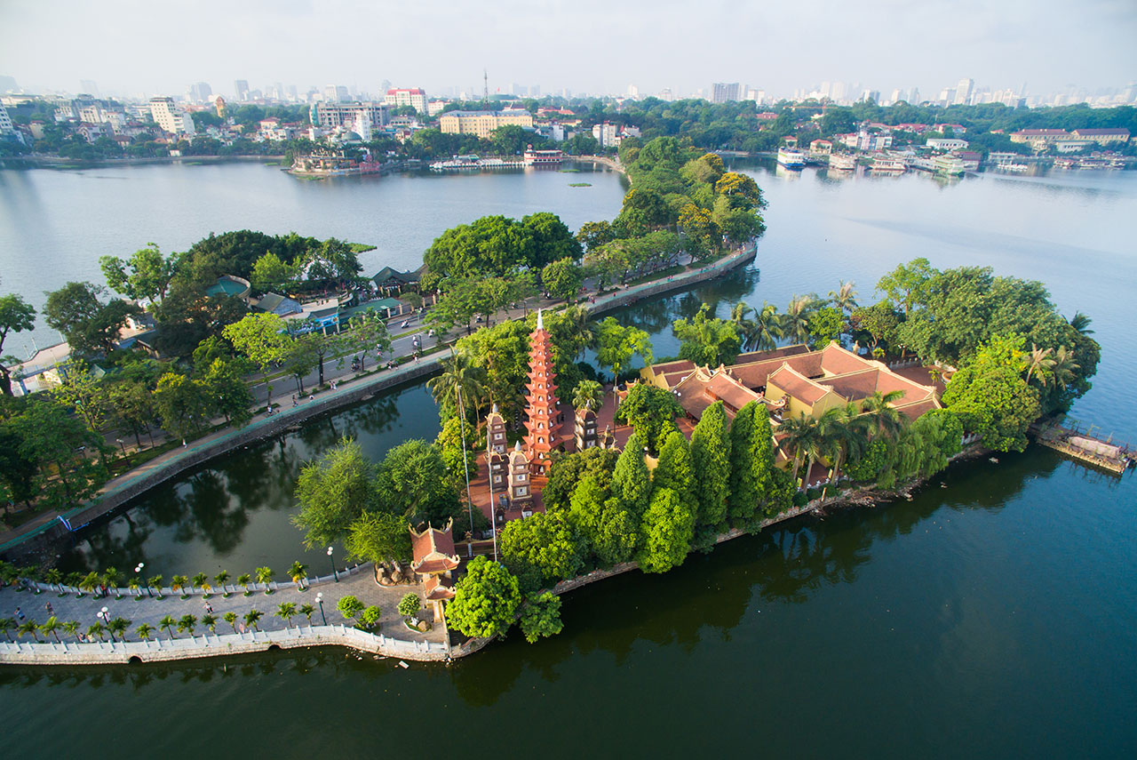 Profiter du paysage de Hanoi au bord de l'eau - Idéal pour les coureurs en plein air et les amateurs de zen