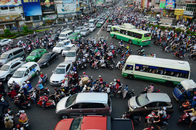 La circulation est folle au Vietnam