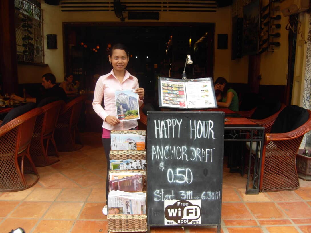 Coût de la bière au Cambodge