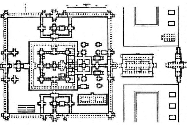 Disposition du complexe du temple Ta Prohm