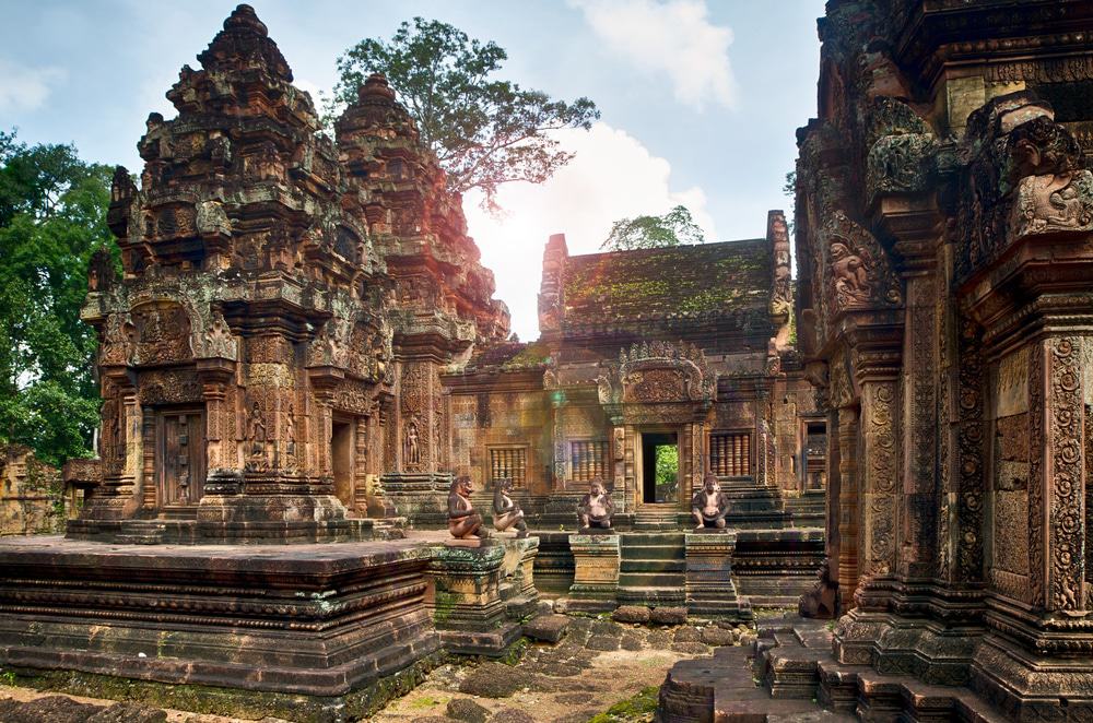 Excursion d'une journée à Banteay Srei et Angkor au départ de Siem Reap