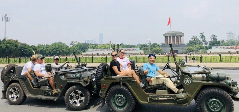 Hanoi en jeep